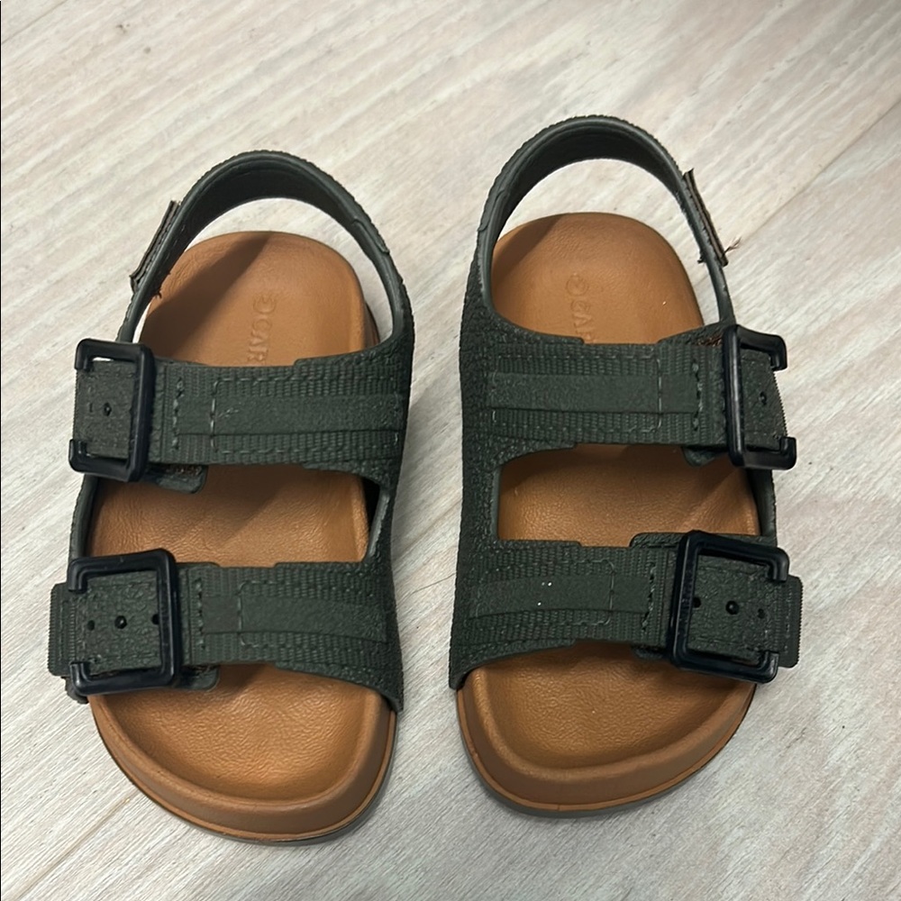 Cartago Olive Green Kids Sandals *new*